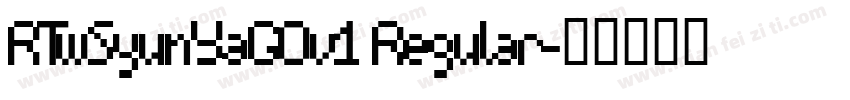 RTwSyunYaGOv1 Regular字体转换